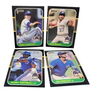 4 Vintage Donruss 1987 Seattle Mariners Baseball Cards